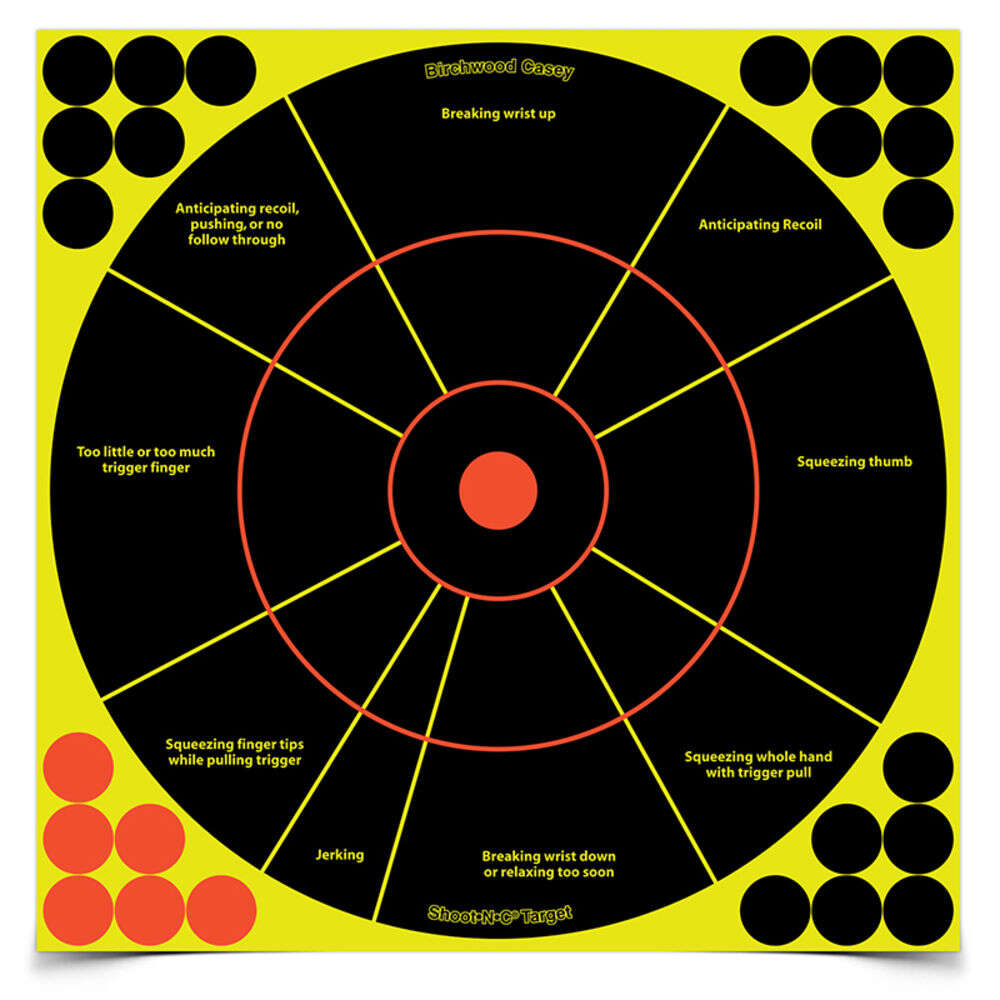 Targets Birchwood Casey Paper BIR 34075          SHOOT-N-C 12" HNDGN TRAINR 50PK